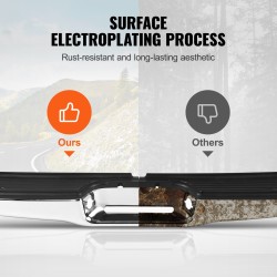 Takapuskuri kromattua terästä yhteensopiva Toyota Tacoma 1995–2004 askelolla ja rekisterivaloilla ilman anturinreikiä