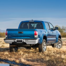 Takapuskuri kromipinnoitettua paksua terästä astinlevyllä kahdella valolla Ford F250 F350 1999–2007