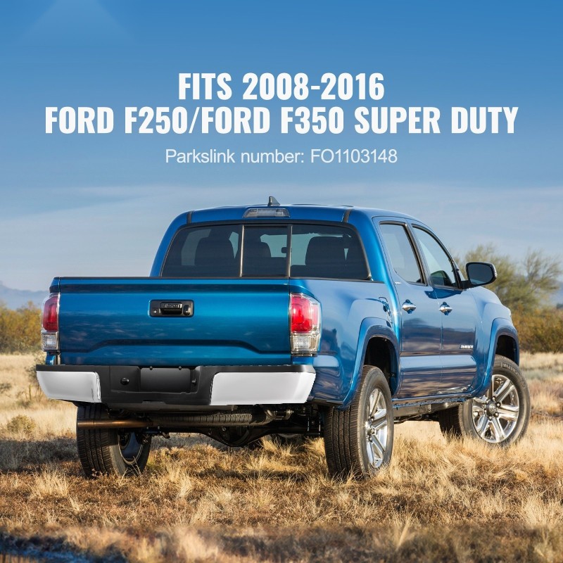 Takapuskuri kromattu raskas teräs yhteensopiva Ford F250 F350 2008–2016 askelma rekisterivalot