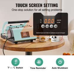 Mukeille ja tumblereille tarkoitettu lämpöpuristin ruostumaton teräs 11–30 unssia