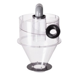 Syklonierotin läpinäkyvä ABS muovinen 4 tuuman liitäntä märkä ja kuivaimureille 18 9 37 85L säiliöille