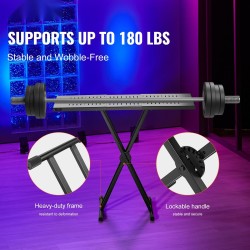 Korkeussäädettävä DJ-pöytäteline seosteräksestä 820–1095 mm leveä 465 mm syvä pöytätaso