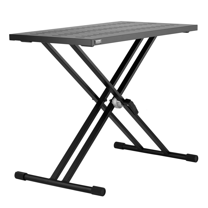 DJ-pöytäteline seosteräksinen taittuva 820 x 495 mm säädettävä 685–855 mm