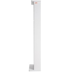 Mediakaappi 8 säädettävää hyllyä 16 lokeroa tilaa 464 CD levylle valkoinen