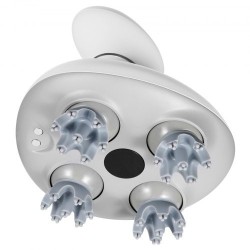 Sähköinen päänahan hierontalaite ladattava IPX7 vesitiivis 8 irrotettavaa hierontapäätä 6 tilaa