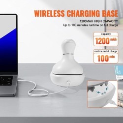 Sähköinen päänahan hierontalaite ladattava IPX7-vesitiivis 8 irrotettavaa hierontapäätä 6 tilaa