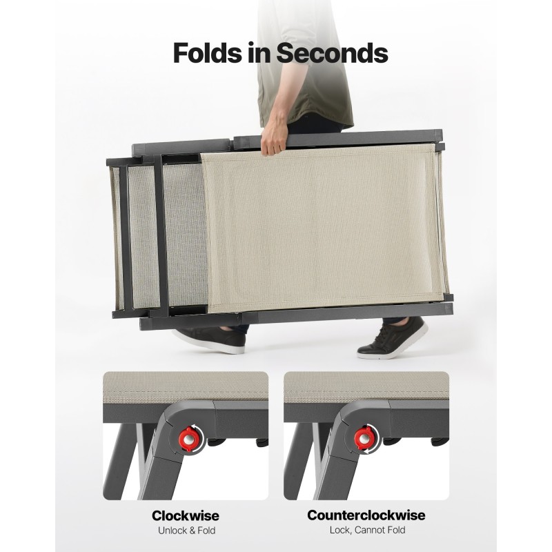 Taitettava ulkolepotuolisetti 2 kpl alumiiniseosrunko Textilene kangas 5 asentoa 181 kg