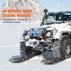 Vetolevyt PP-materiaali 10 tonnin kantavuus pitkä musta pari autoihin ja maastoautoihin