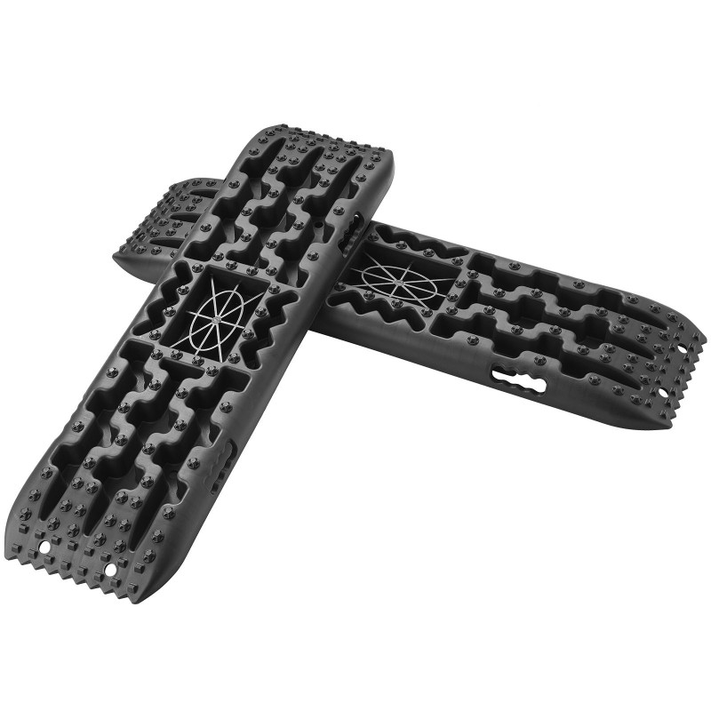 Vetolevyt PP-materiaali 10 tonnin kantavuus pitkä musta pari autoihin ja maastoautoihin