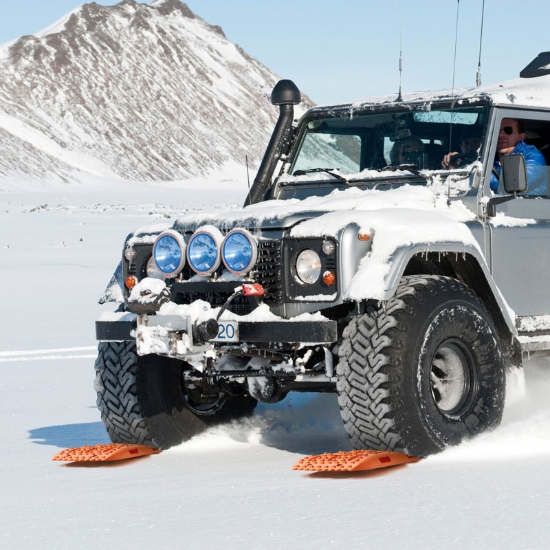 Lyhyet ajosillat PP-materiaalia 10 tonnin kantavuus pari oranssi maastoautoille