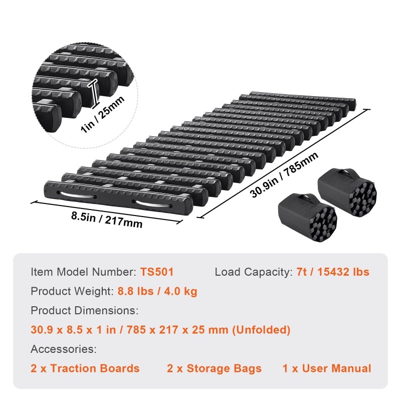 Vetolevyt termoplastista kumia seitsemän tonnin kantavuus pari maastoautoille ja pickupeille