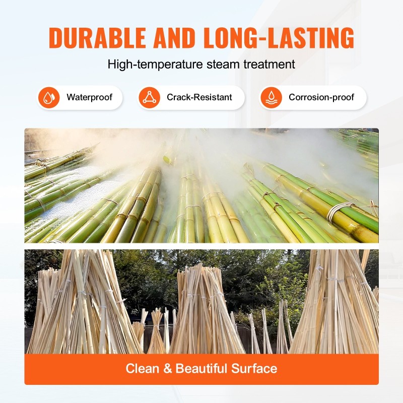 Bambunäkösuoja valmistettu luonnollisista bambusäleistä korkeus 914 mm pituus 5974 mm puutarhaan