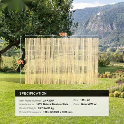 Bambusäleaita 3962×1828 mm luonnollinen bambu galvanoidut teräslangat