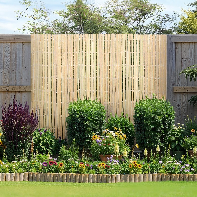 Bambusäleaita 3962×1828 mm luonnollinen bambu galvanoidut teräslangat