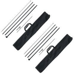 Höyhenlippusalkosetti alumiini ja lasikuitu kokonaiskorkeus 498,5 cm kaksi kappaletta ulkomainoskäyttöön