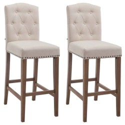 Tyylikäs Louise-baarituoli kankaalla 2 kpl setti mukava istua