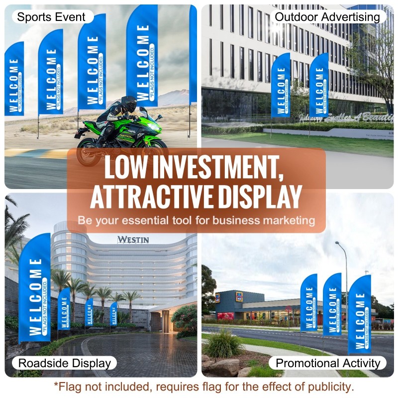 Lipputankosarja 2 kpl alumiiniseos ja lasikuitu 330 cm ulkokäyttö