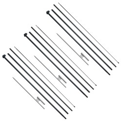 Sulkalipputankosarja kolme settiä alumiiniseos ja lasikuitu 498 senttimetriä korkea ulkokäyttöön