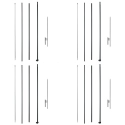 Höyhenlippusalonki neljän setin alumiiniseoksesta ja lasikuidusta 498,5 cm ulkokäyttöön