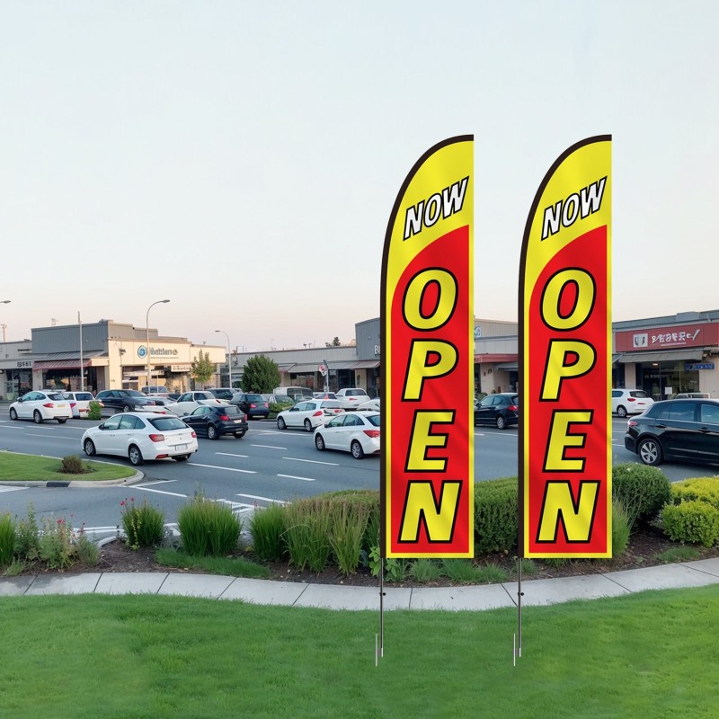 Mainoslippusarja ulkokäyttöön 2 sarjaa alumiiniseos ja lasikuitu 498 cm