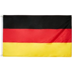 Teleskooppinen alumiiniseos lipputankosarja ulkokäyttöön 7,3 metrin musta Saksan lipulla