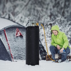 Kaasupullon lämmitin sopii 100 paunan sylintereille 280 W vedenpitävä Oxfordin kangas