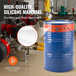 Tynnyrilämmitin silikonipintainen 55 gallonan 208,2 litran 1200 wattin säädettävä 30–150 °C