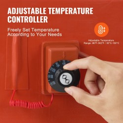 Lämmityspeite metallitynnyrille silikoninen 208,2 l 1200 W 30–150 °C