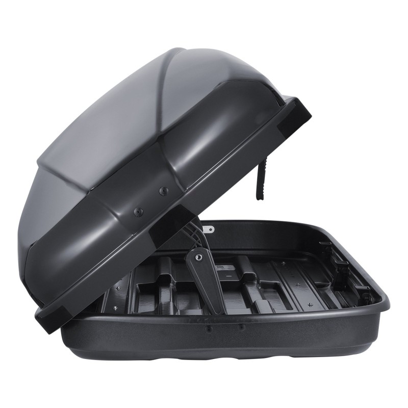 Katolle asennettava tavaraboxi ABS-muovinen kovakuori 220 l kaksipuolinen avaus