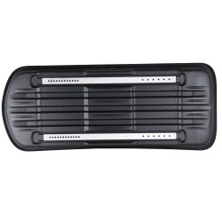 Kattoaulatikko ABS kovakuori 370 l 75 kg enimmäiskuorma kaksipuolinen avaus poikittaiskiskoihin autoihin