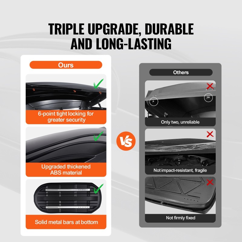 Kattotavaraboksi ABS 340 l 75 kg maksimikuorma kaksipuolinen avaus