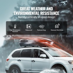 Kattotavaraboksi ABS 340 l 75 kg maksimikuorma kaksipuolinen avaus