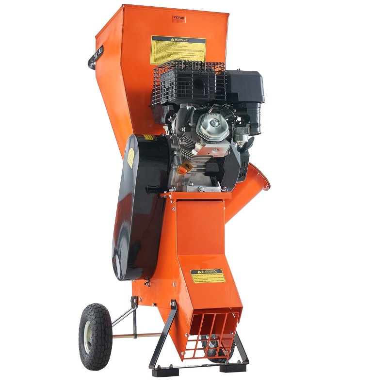 Bensiinikäyttöinen puuhake- ja silppurilaite teräsrunko 420cc 8,6 kW leikkuuhalkaisija 49,5 mm