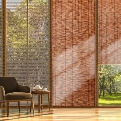 Ruokoaita 100 % luonnollinen ruoko 5 x 1,2 m ruskea parveke