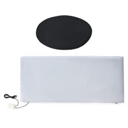 Tynnyrilämmitin vesitiivisestä Oxford kankaasta 208 2 l metallitynnyrille 1300 W säädettävällä termostaatilla