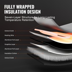 Tynnyrilämmitin vesitiivisestä Oxford-kankaasta 208,2 l metallitynnyrille 1300 W säädettävällä termostaatilla