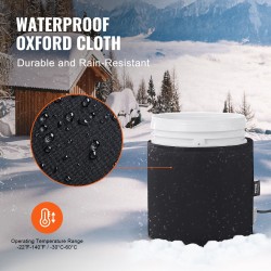 Tynnyrilämmitin vedenpitävällä Oxford-kankaalla 18,93 l 250W säädettävällä termostaatilla