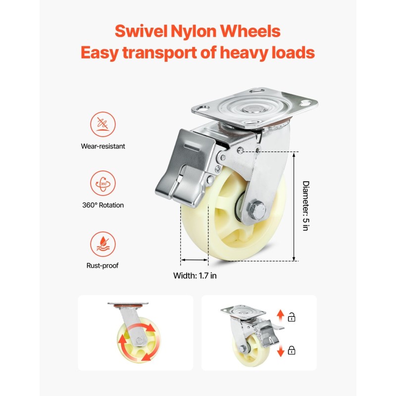 Vesikulkuneuvojen siirtovaunu hiiliteräsrunko 816 kg kantavuus 4 pyörää joista 2 jarrullista