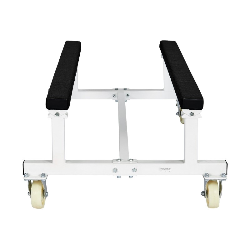 Vesikulkuneuvojen siirtovaunu hiiliteräsrunko 816 kg kantavuus 4 pyörää joista 2 jarrullista