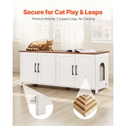 Kissan hiekkalaatikon kaappi P2-luokan lastulevy ja MDF-levy 120 cm tilava neljällä ovella