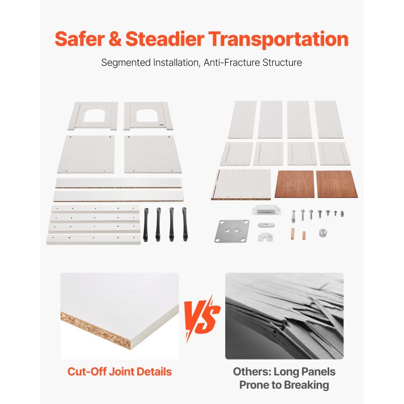 Kissan hiekkalaatikon kaappi P2-luokan lastulevy ja MDF-levy 120 cm tilava neljällä ovella