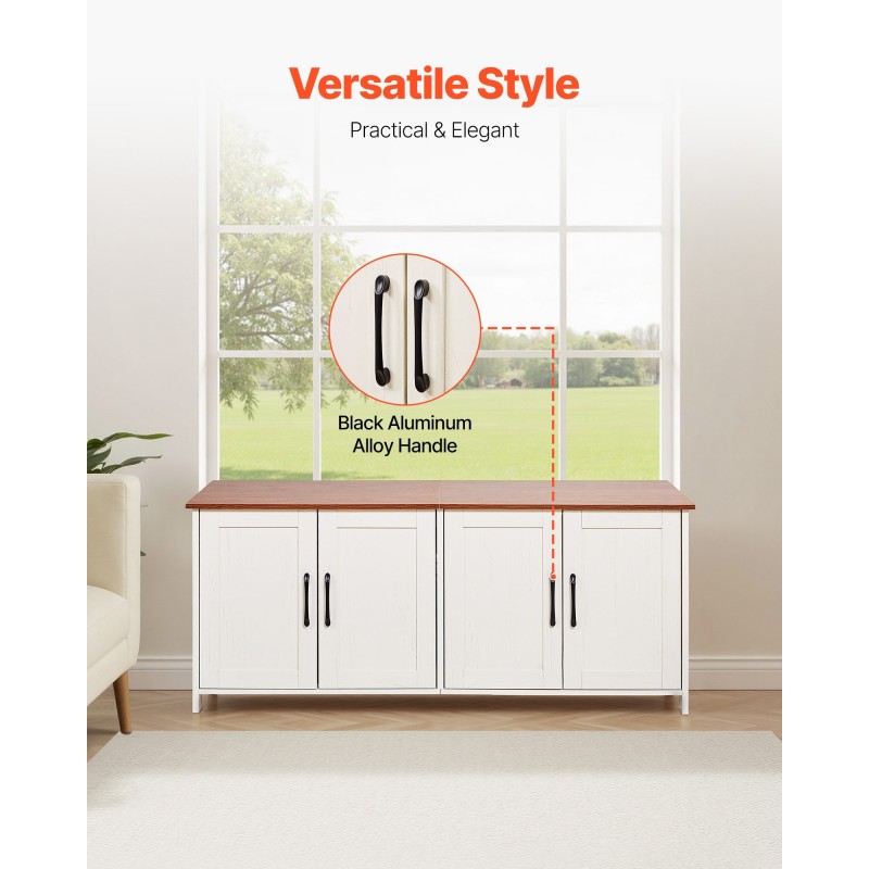 Kissan hiekkalaatikon kaappi P2-luokan lastulevy ja MDF-levy 120 cm tilava neljällä ovella