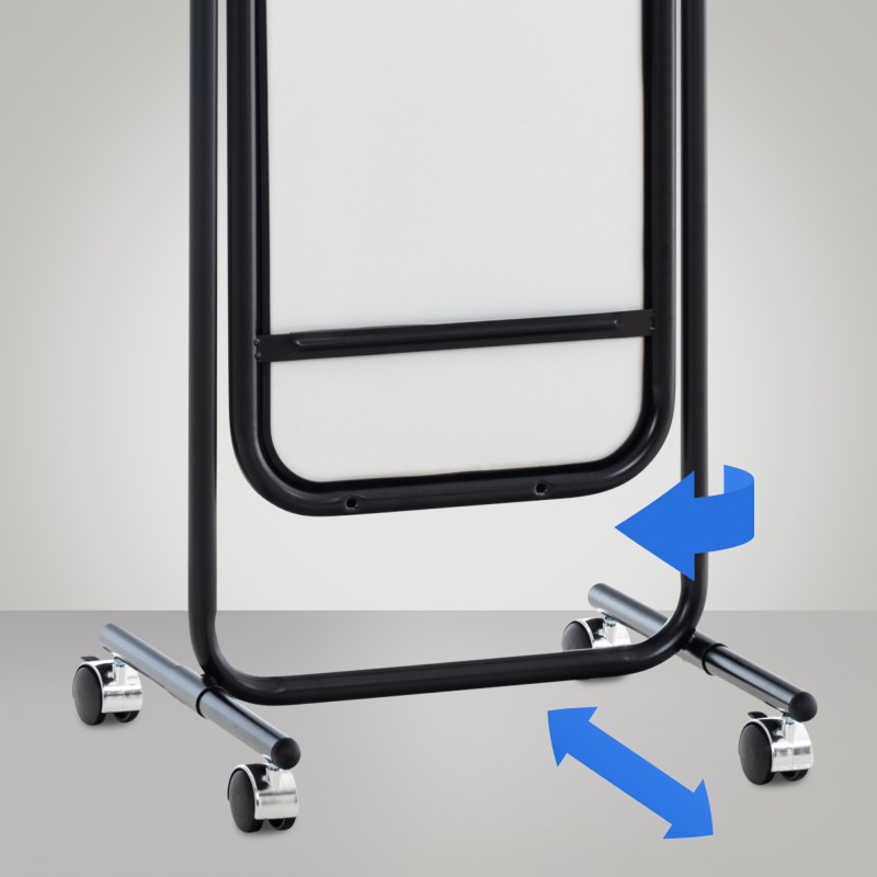 Medusa kokovartalopeli pyörillä 166 cm kallistettava kääntyvä metallinen