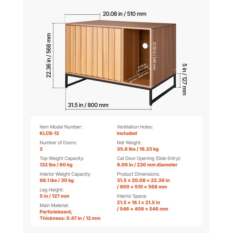 Piilotettu kissan wc-kaappi lastulevyinen kahdeksankymmentä senttimetriä leveä raapimisalustalla säilytystilalla ja