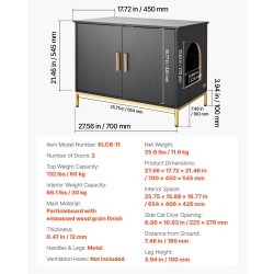 Kissan hiekkalaatikkokaappi lastulevy 700 x 450 x 545 mm metallijaloilla kahvalla sivukulkuaukolla