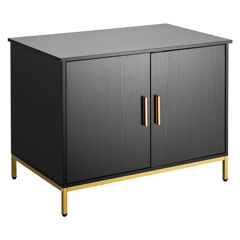 Kissan hiekkalaatikkokaappi lastulevy 700 x 450 x 545 mm metallijaloilla kahvalla sivukulkuaukolla