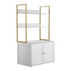 Kissanvessakaappi lastulevy kaksitoista millimetriä metallijaloilla vesitiivis kaksitasoinen hylly sivuaukolla olohuoneeseen