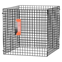 Kasvisuojahäkki muovipinnoitettua hiiliterästä kuutio 305 mm 10 kpl ulkokäyttöön