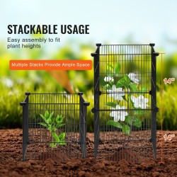 Kasvisuoja hiiliteräs muovipinnoitettu 390x390x365 mm 5 kpl eläimiä vastaan