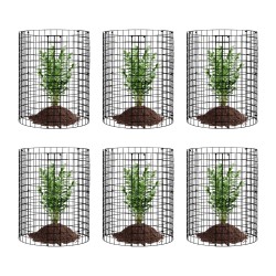 Kasvisuoja muovipinnoitetusta hiiliteräksestä 6 kpl halkaisija 320 mm korkeus 355 mm ulkokasveille